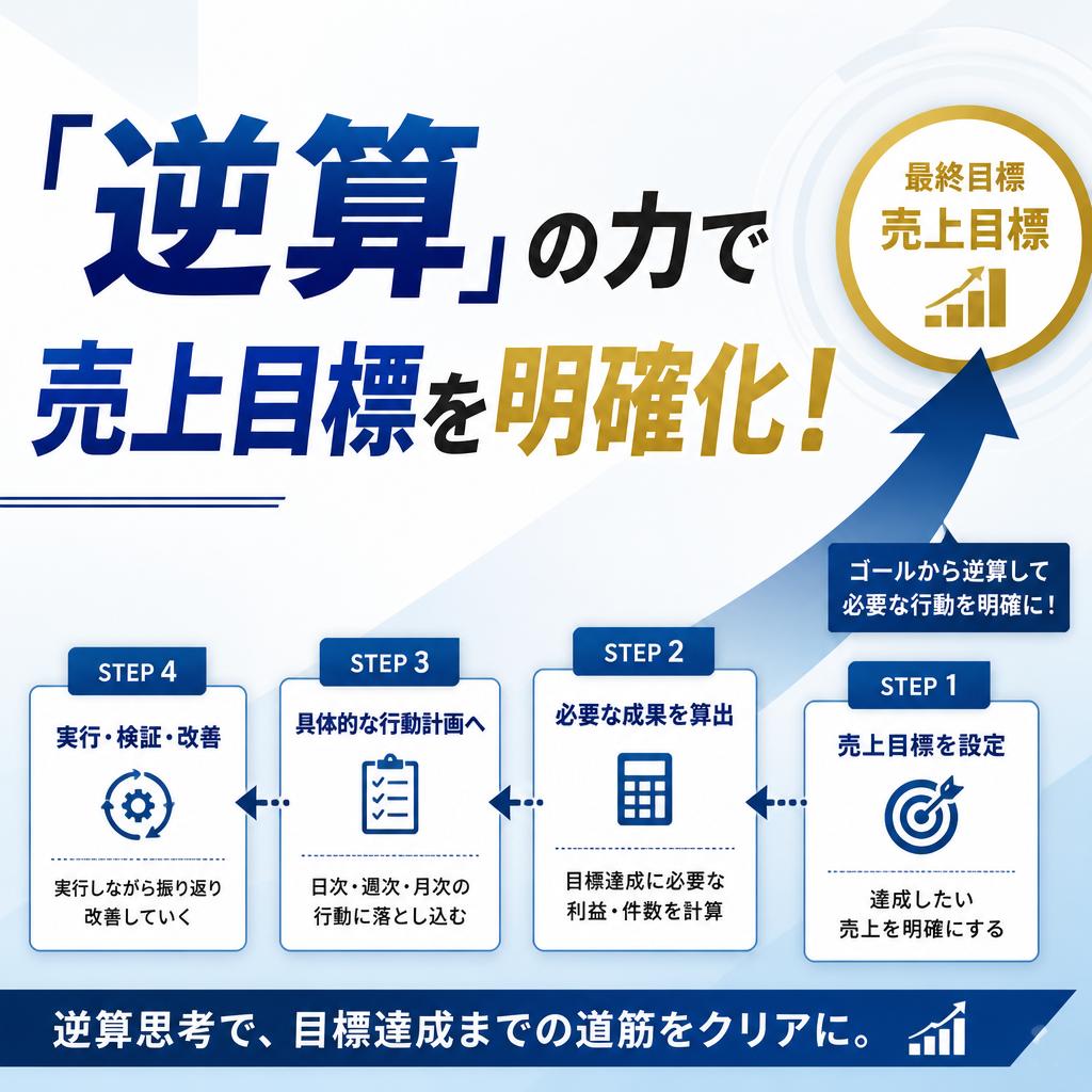 「逆算」の力で売上目標を明確化！